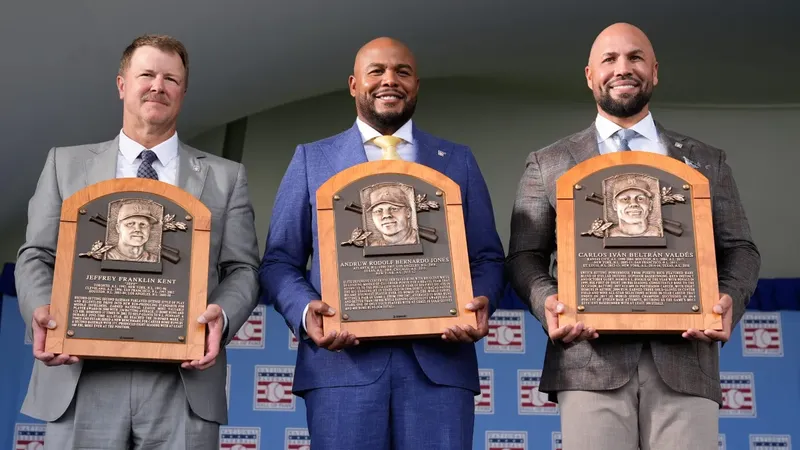 Carlos Beltrán, Andruw Jones y Jeff Kent celebraron su inducción al Salón de la Fama del béisbol