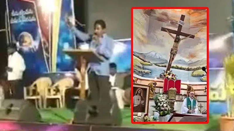 ¡Se repite la tragedia! Pastor es aplastado por PANTALLA GIGANTE mientras predicaba