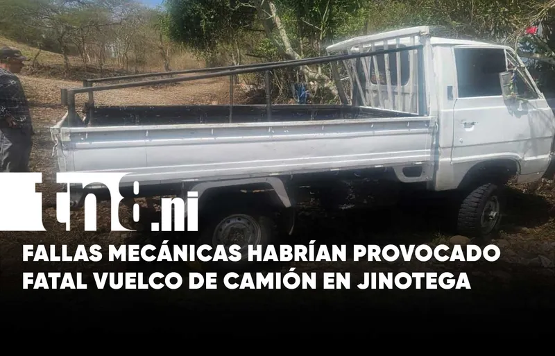 Vuelco de camión ganadero deja un fallecido y varios lesionados en Jinotega
