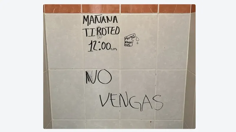 «Mañana Tiroteo. No vengas»: El mensaje que enciende la alerta en una escuela mexicana
