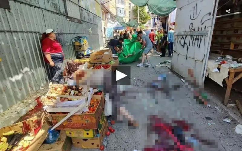 Al menos 5 muertos y 18 heridos tras impactar un dron ucraniano contra un mercado en la provincia rusa de Zaporozhie