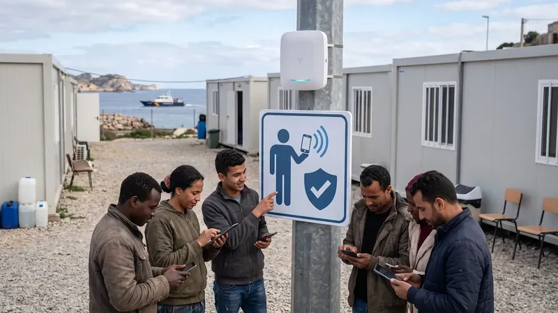 El Gobierno instala tres puntos de WiFi gratis para los migrantes de Ceuta