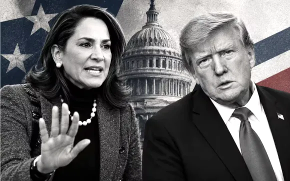 Un Trump irritado arremete nuevamente contra María Elvira Salazar