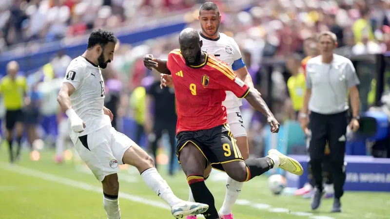 Egipto se quedó a 24 minutos de romper la quiniela y terminó empatando con Bélgica: 1-1