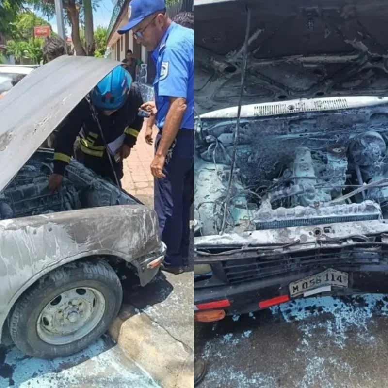 Conductor se salva al lanzarse de camioneta que se incendió y se estrelló contra vivienda en la capital