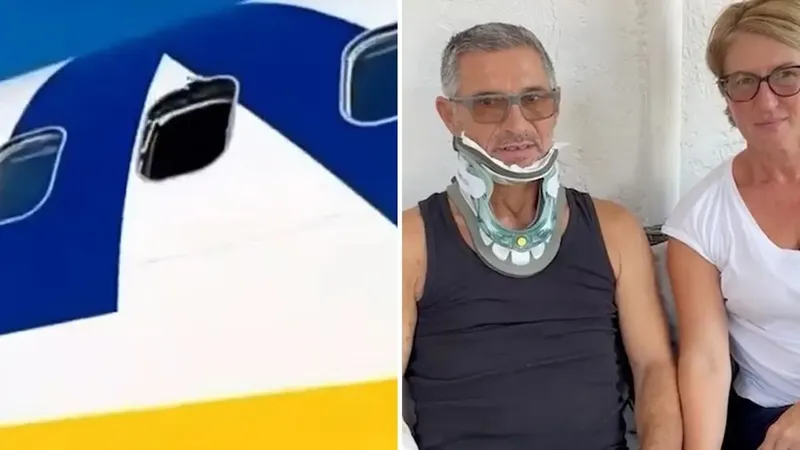 Pasajero succionado parcialmente fuera de un avión prepara demanda millonaria