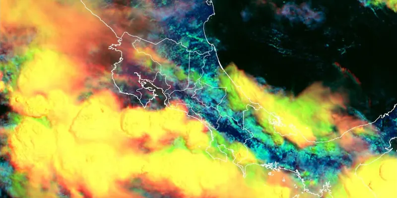 Alerta en Costa Rica: se intensifican las lluvias por dos ondas tropicales
