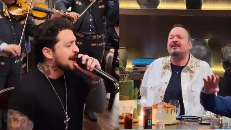 ¿Qué le cantó Nodal a su suegro Pepe Aguilar en su fiesta de cumpleaños?