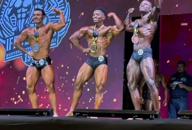 Maxwsuell Vallejo gana oro para Nicaragua en campeonato centroamericano de fisicoculturismo