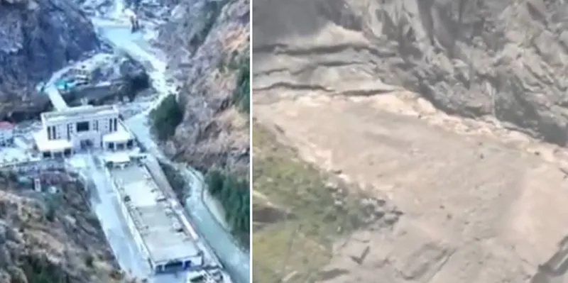 El antes y después que revela la devastación del alud en la frontera entre...