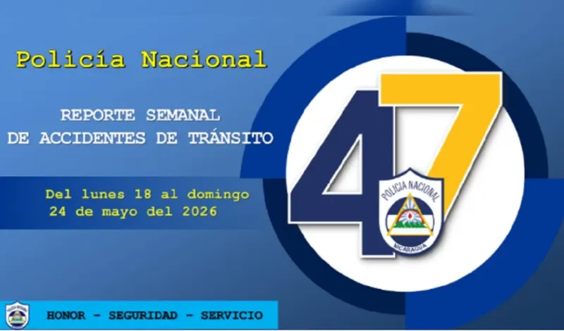 Policia Nacional reporta disminución de fatalidades viales en Nicaragua, en la última semana