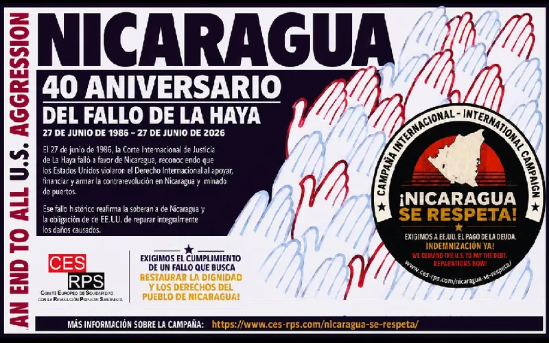Nicaragua contra Estados Unidos: 40 años de una sentencia histórica que sigue esperando justicia
