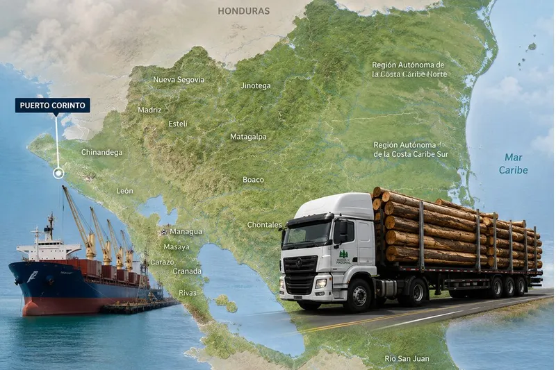 Nicaragua supera los 200 mil dólares en exportaciones de madera en un solo mes