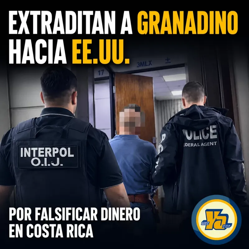 Granadino es extraditado a Estados Unidos por falsificar pasaportes y dinero en Costa Rica