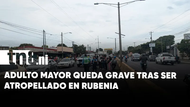 Adulto mayor resulta gravemente lesionado tras accidente de tránsito en Rubenia