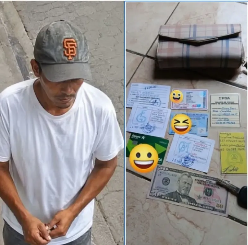 Con más leche que una vaca, comerciante recupera cartera robada en Condega
