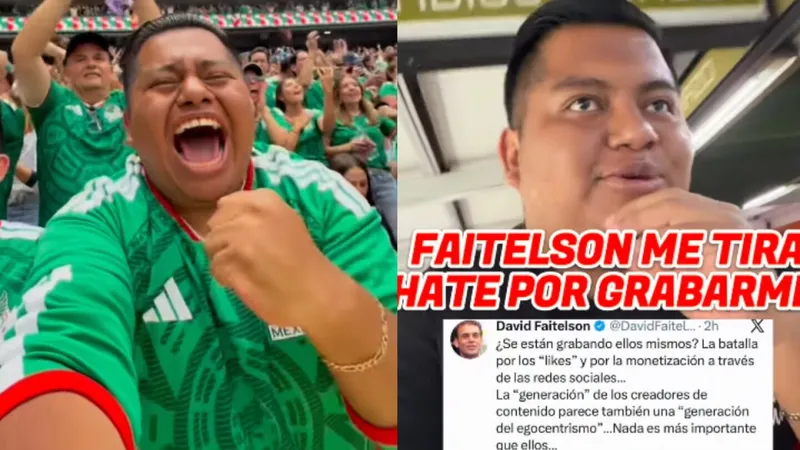 Faitelson tirahateal influencer que se grabó a sí mismo ¡y resultó ser su fan!: “Yo tanto que te amo”