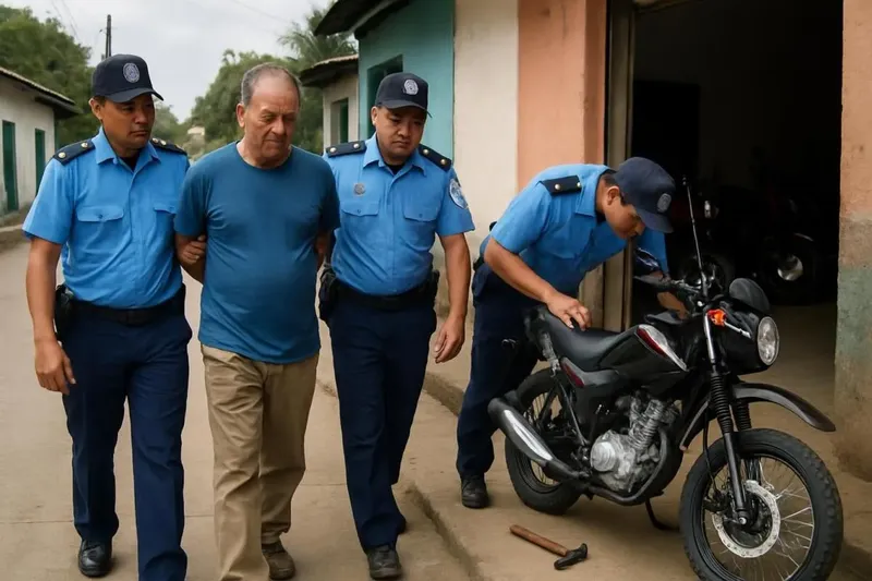 Detienen a sujeto que robó motocicleta usando un martillo en San José de Bocay