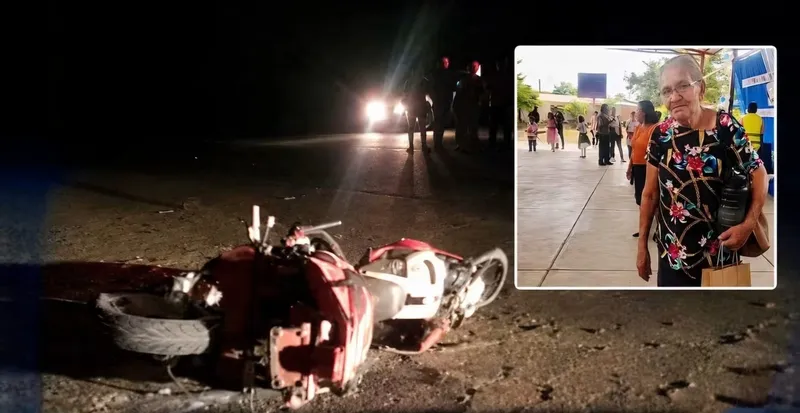 Motociclista ebrio atropella y mata a profesora jubilada en Ocotal