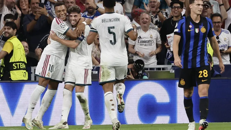 Real Madrid aprovechó los errores de Inter y ganó en la Champions League