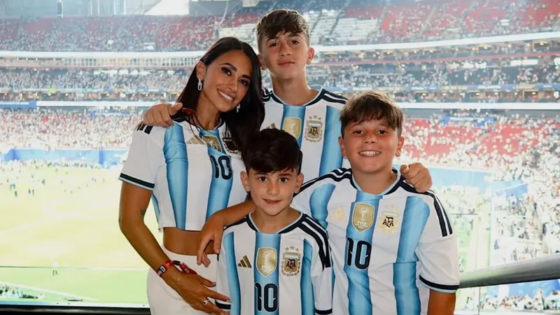 Así celebraron Antonela Roccuzzo y sus tres hijos el pase de Argentina a la Final del Mundial 2026