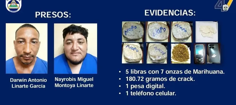 Incautan 5 libras de marihuana y crack durante allanamiento en Malpaisillo