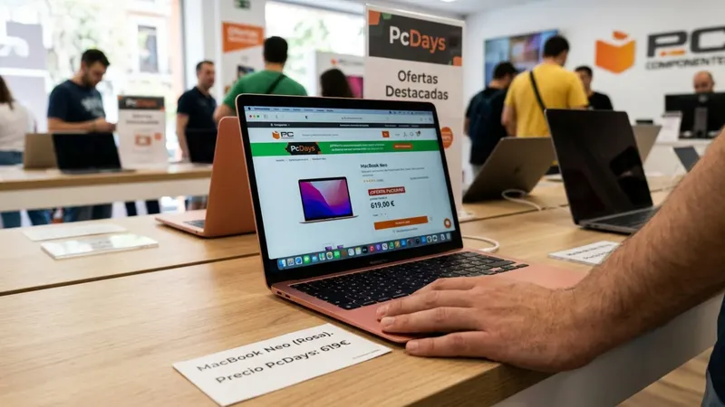 Cómo conseguir el Macbook Neo por 619 euros en los PcDays de PcComponentes