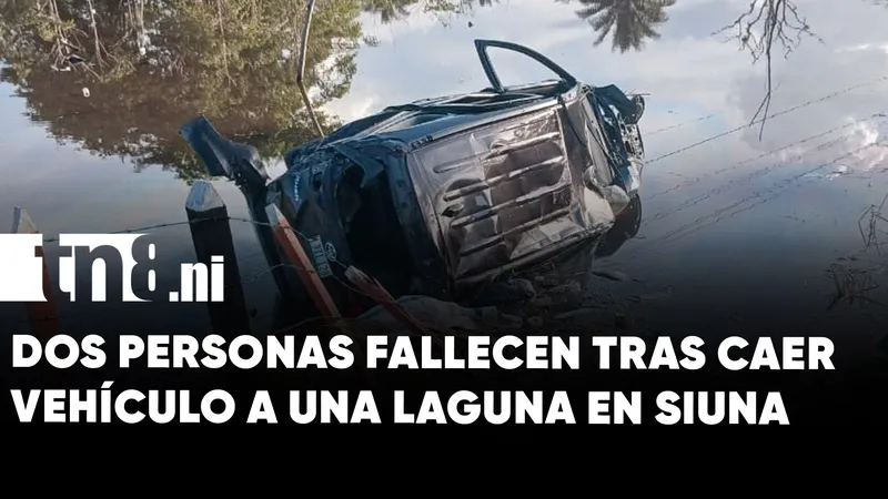 Tragedia en el Triángulo Minero: dos fallecidos tras caer vehículo en una laguna en...
