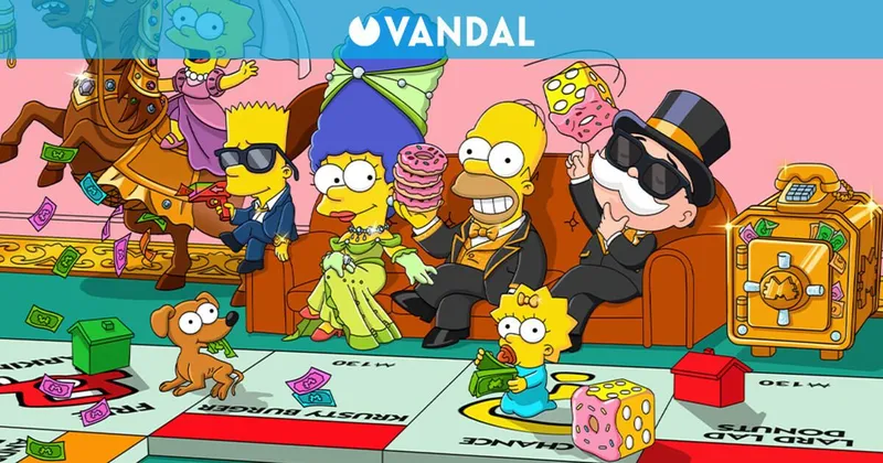 Los Simpson regresan a los videojuegos con Monopoly GO!, en un crossover que lleva Springfield al tablero