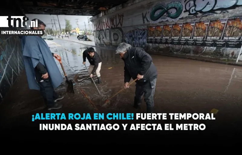 ¡Emergencia en Chile! Tormenta eléctrica provoca inundaciones y daños en Santiago