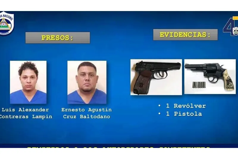 Capturan a sospechosos por doble homicidio en Nagarote