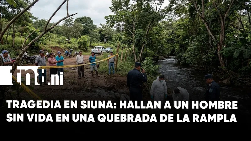 Hallazgo en Siuna: Un hombre es encontrado sin vida cerca de la comunidad La...