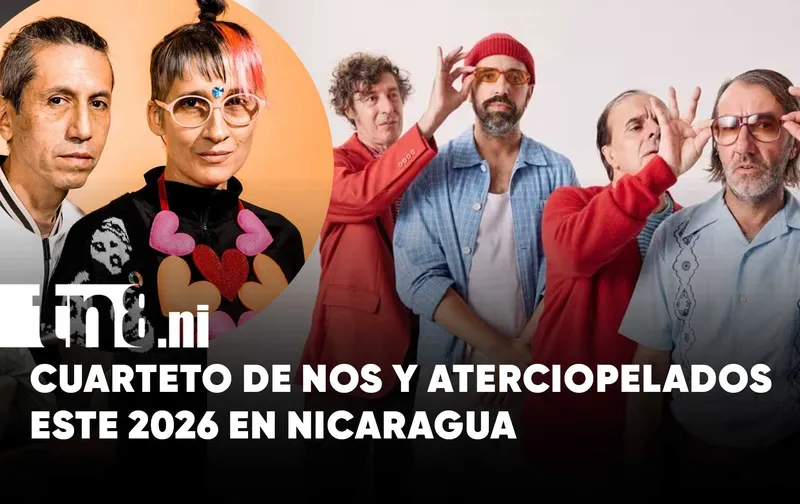 Cuarteto de Nos, Aterciopelados y mucho metal para este 2026 en Nicaragua