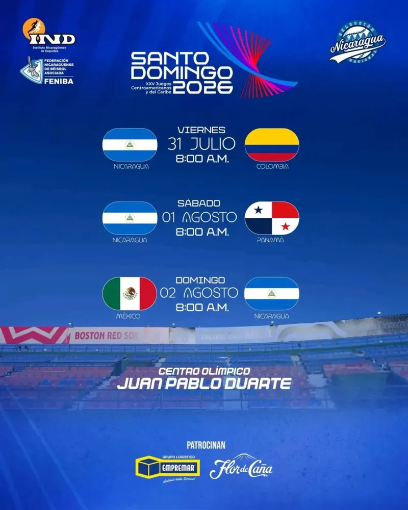Panamá inicia fogueo para enfrentarse a Nicaragua en Juegos C.A.-Caribe 2026