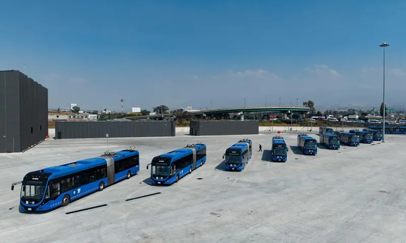 95% de la flota mexicana en la Copa del Mundo son autobuses chinos de nueva energía