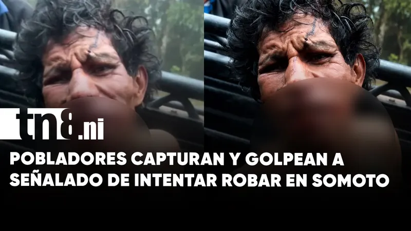 Delincuente es capturado y golpeado tras intento de robo en una vivienda en Somoto,...