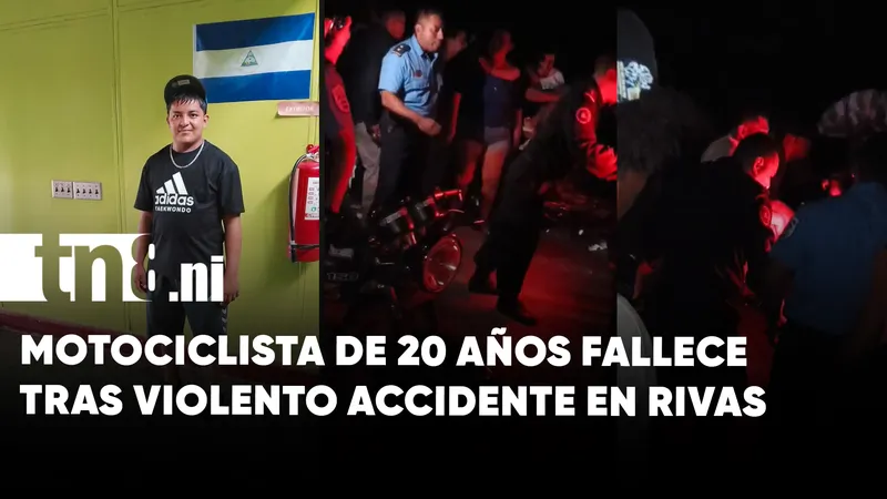 Motociclista fallece tras violento accidente de tránsito en Rivas