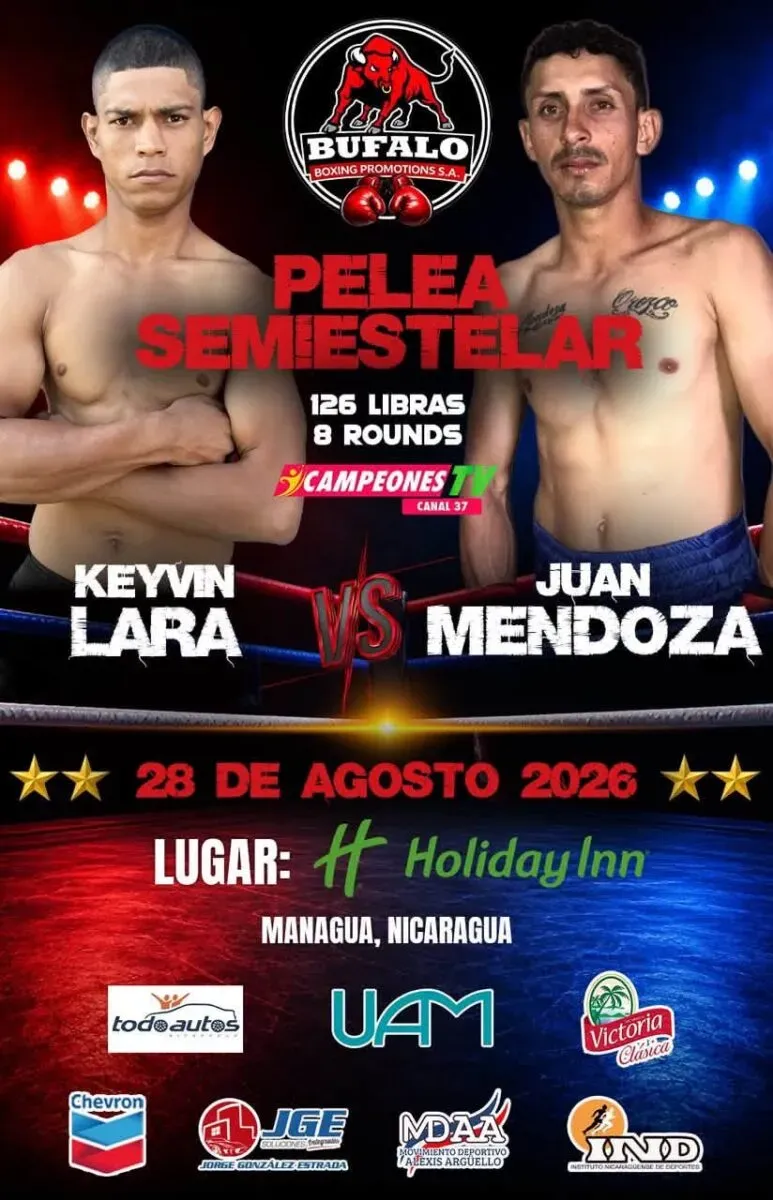 Búfalo Boxing presenta cartelera internacional en Managua
