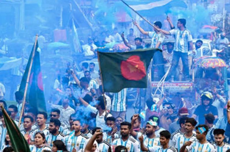 Así vive Bangladesh su increíble amor por Argentina y Lionel Messi