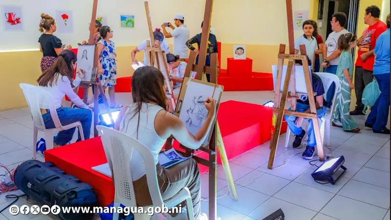 Expo Colores de la Revolución destaca el talento artístico de la niñez en Managua
