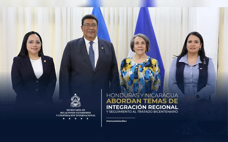 Honduras y Nicaragua abordan temas de integración regional y seguimiento al Tratado Bicentenario