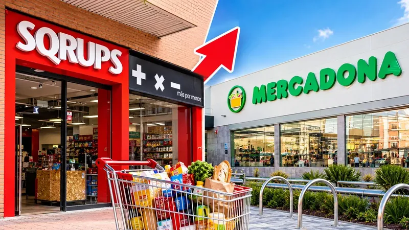 Así es el supermercado outlet Sqrups que mete presión a Mercadona: más de 120 tiendas y solo en 2026 hasta 22 nuevas aperturas