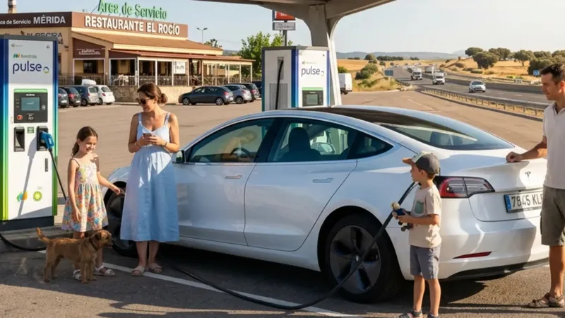 Cómo ir de Madrid a Huelva en coche eléctrico sin sustos: la ruta de carga paso a paso
