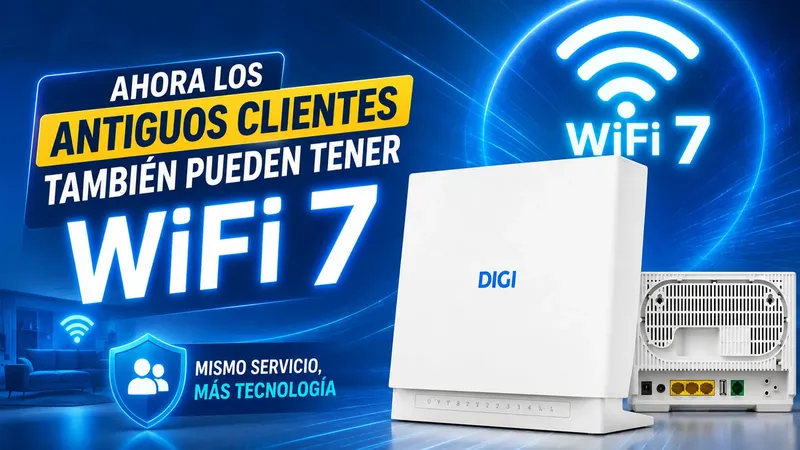 Digi cambia su política y empieza a renovar a un router WiFi 7 a los antiguos clientes, pero no es gratis