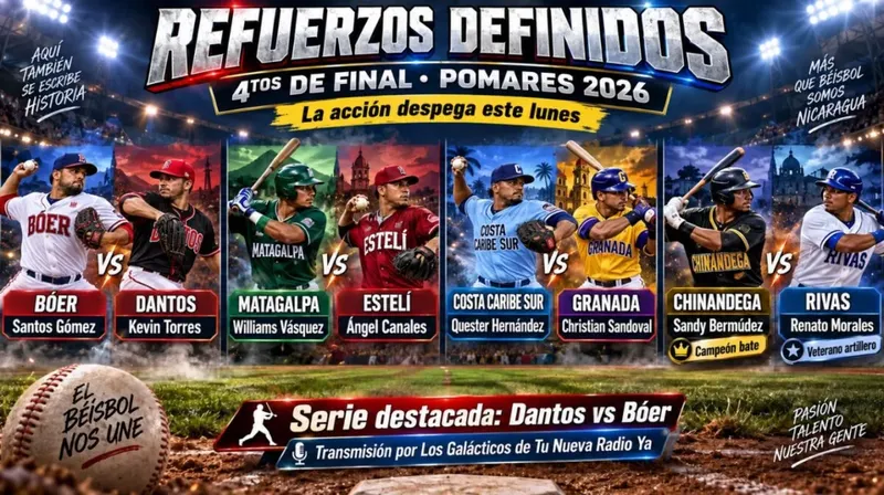 Definidos los refuerzos para los Cuartos de Final del Pomares 2026