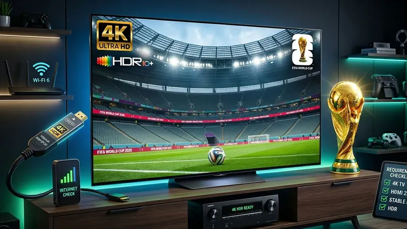 Si quieres ver el Mundial 2026 en 4K o en HD HDR, esto es lo que tendrás que comprobar