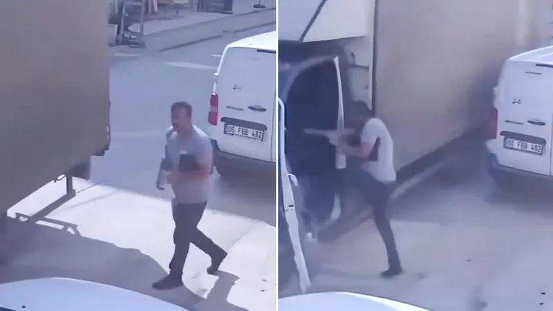 Del horno al volante: un panadero evita una tragedia en plena calle (VIDEO)