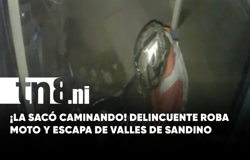 De lo más tranquilito se roba una moto en Valles de Sandino (VIDEO)
