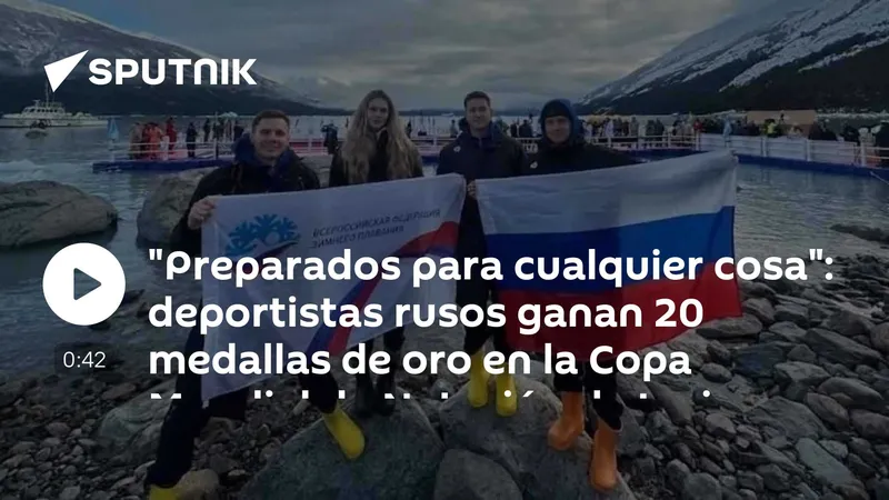 "Preparados para cualquier cosa": deportistas rusos ganan 20 medallas de oro en la Copa Mundial de Natación de Invierno en Argentina