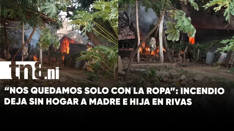 “Nos quedamos solo con la ropa”: incendio deja sin hogar a madre e hija...